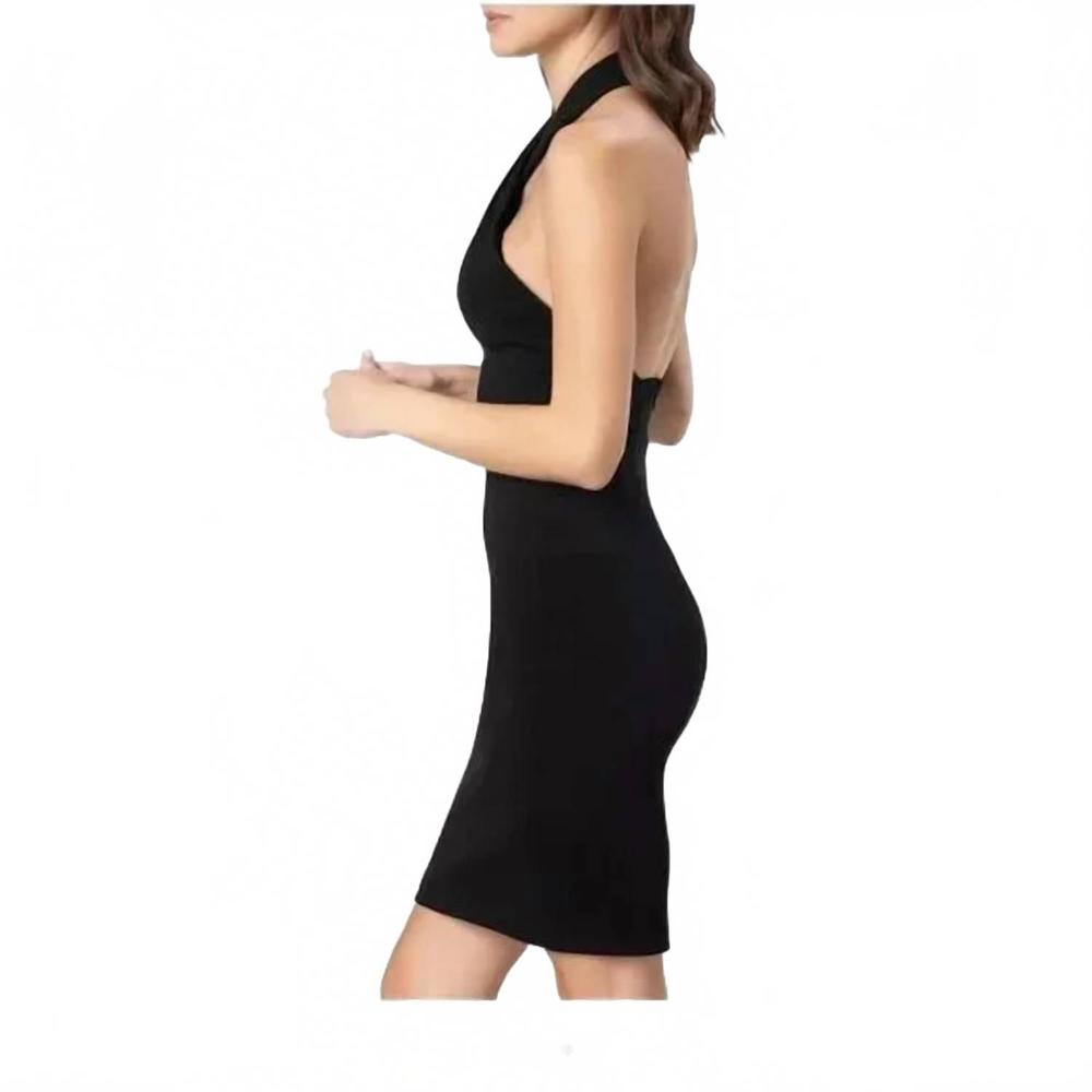 NEW DRESS THE POPULATION ryan halter dress in black - Picture 3 of 3